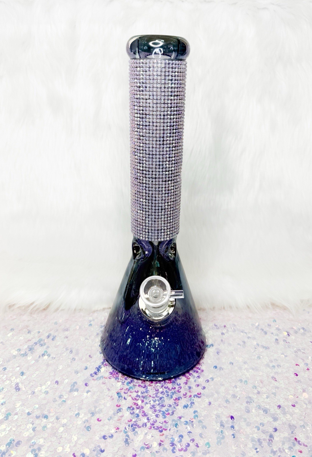 Smoke Bling Diamond Water Pipe Bong Girly Cute Unique USA 14 Inch