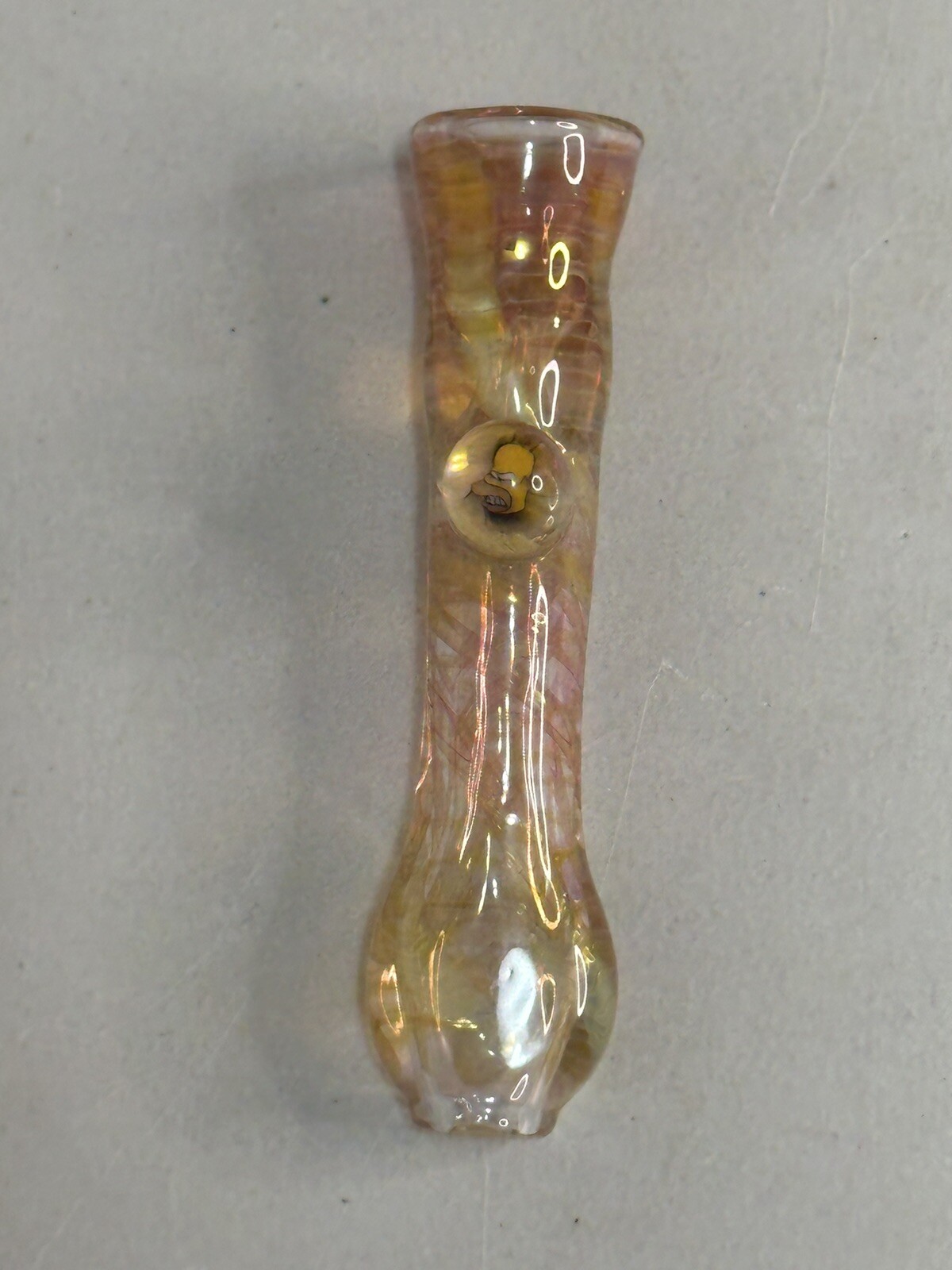 Vintage 3” The Simpsons Homer Glass Chillum Bowl Hand Pipe Millie *RARE*