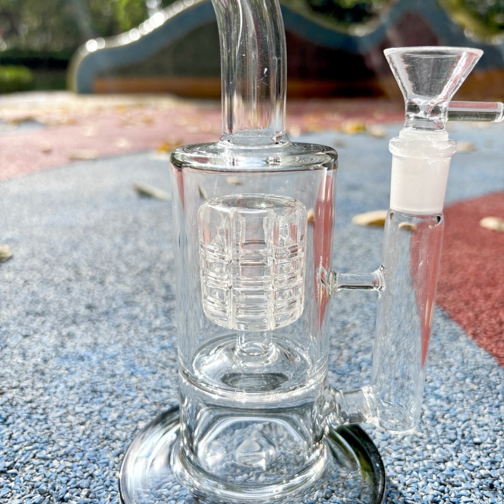 Thick 9&Prime; Glass Bong Matrix PERC Smoking Water Pipe Bubbler Hookah W/Ash Catcher