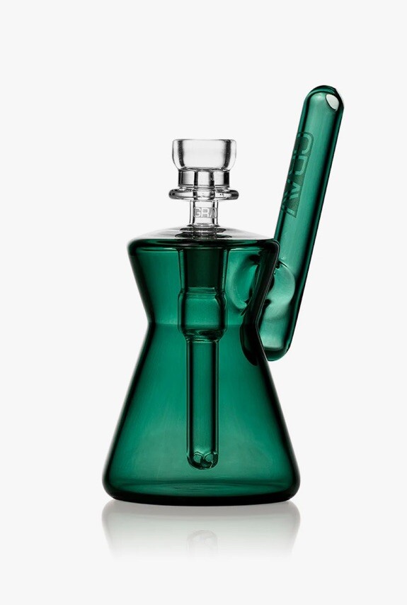 Grav® Labs HOURGLASS Pocket BUBBLER Glass Water Pipe Bong Authorized Dealer