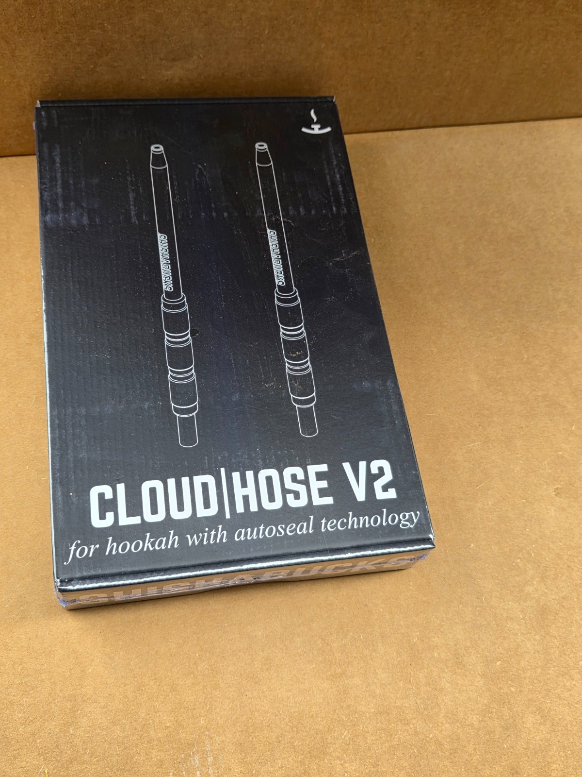 Shishabucks Cloud Hose V2 Autoseal Hookah Dual Hose Set Silicone Matte Black