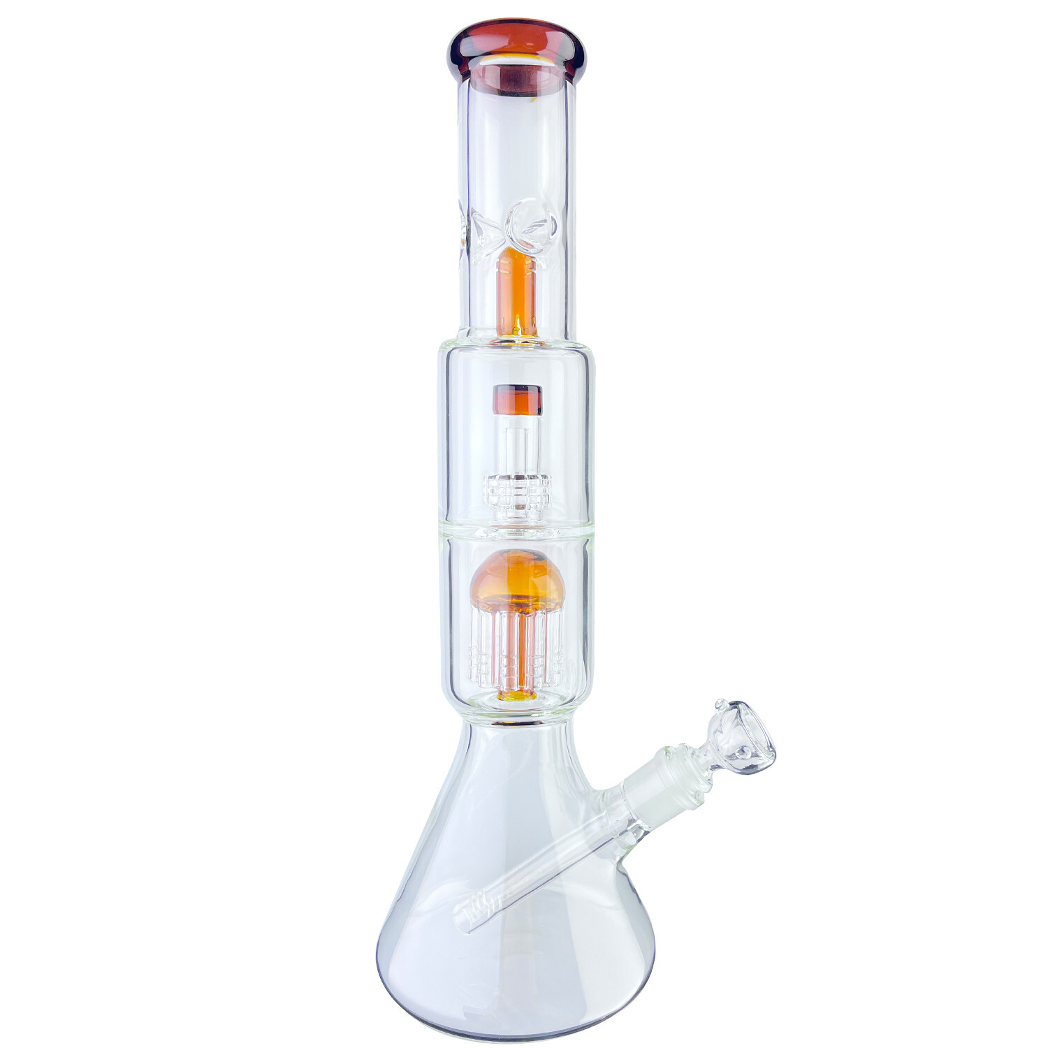 16 Inch Heavy Glass Bong Percolator Water Pipes Smoking Hookah 14mm Bowl Thick