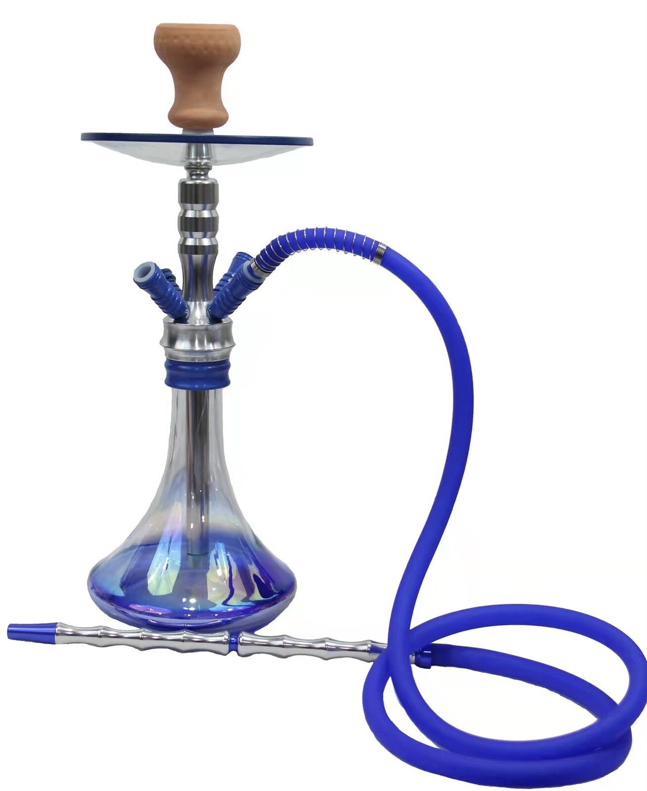 21’’ Inhale 1To3 Hookah With Interlock System,removable Tray & hand Blown Glass