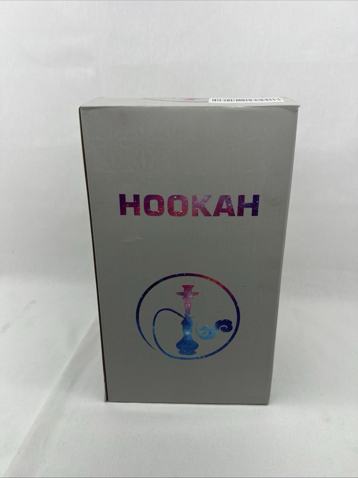 Hookah Glass & Ceramic Pipe Set with 4 Hoses, accessories – Black & White NEW