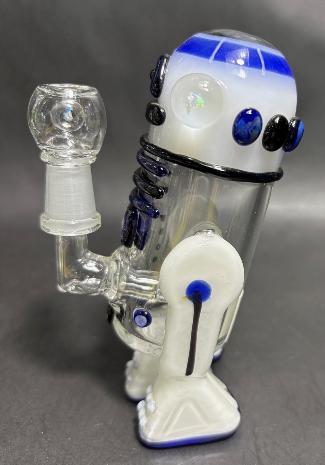 Empire Glass Works 10mm R2D2 Rig & Dome with OPAL in Milli Beads, Pipe Hookah