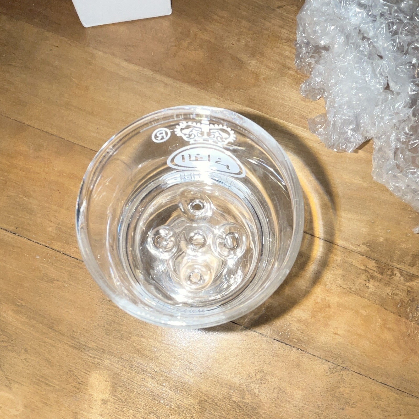 Al Fakher Clear Glass Hookah Bowl/Head Replacement Part Z18-134 Made in China