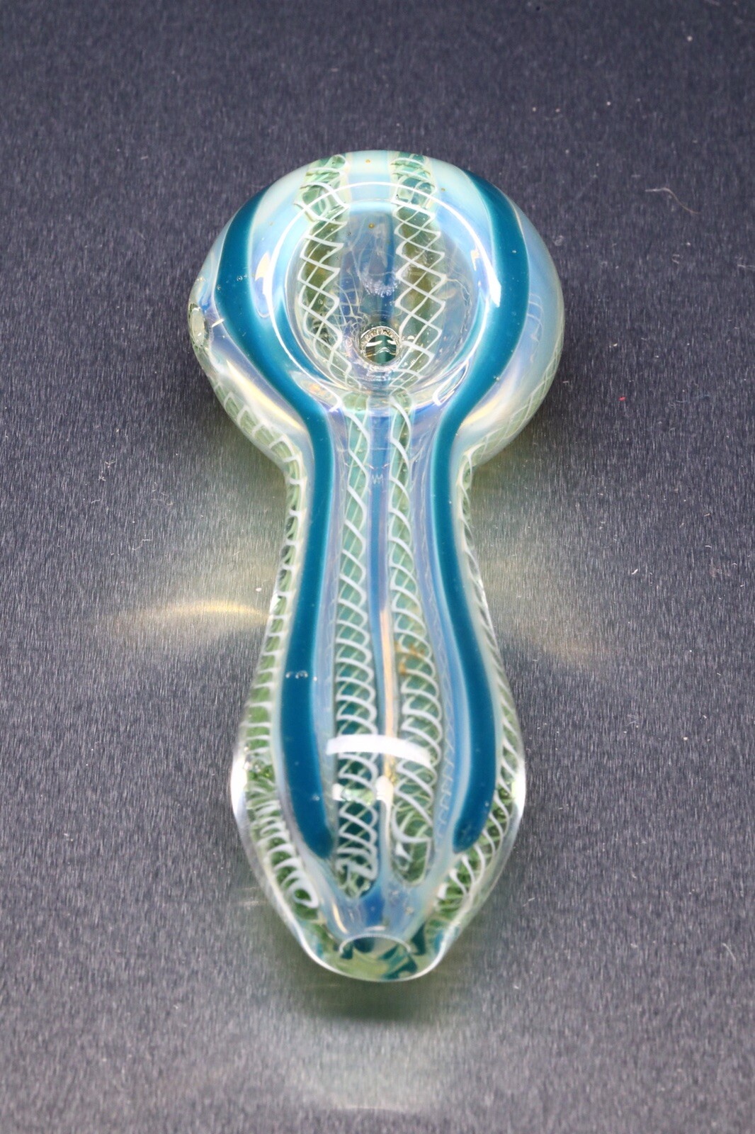 MINI SMOKING BLOWN GLASS POCKET HEAVY 3” HAND PIPE PIPA BOWL HITTER USA TOBACCO