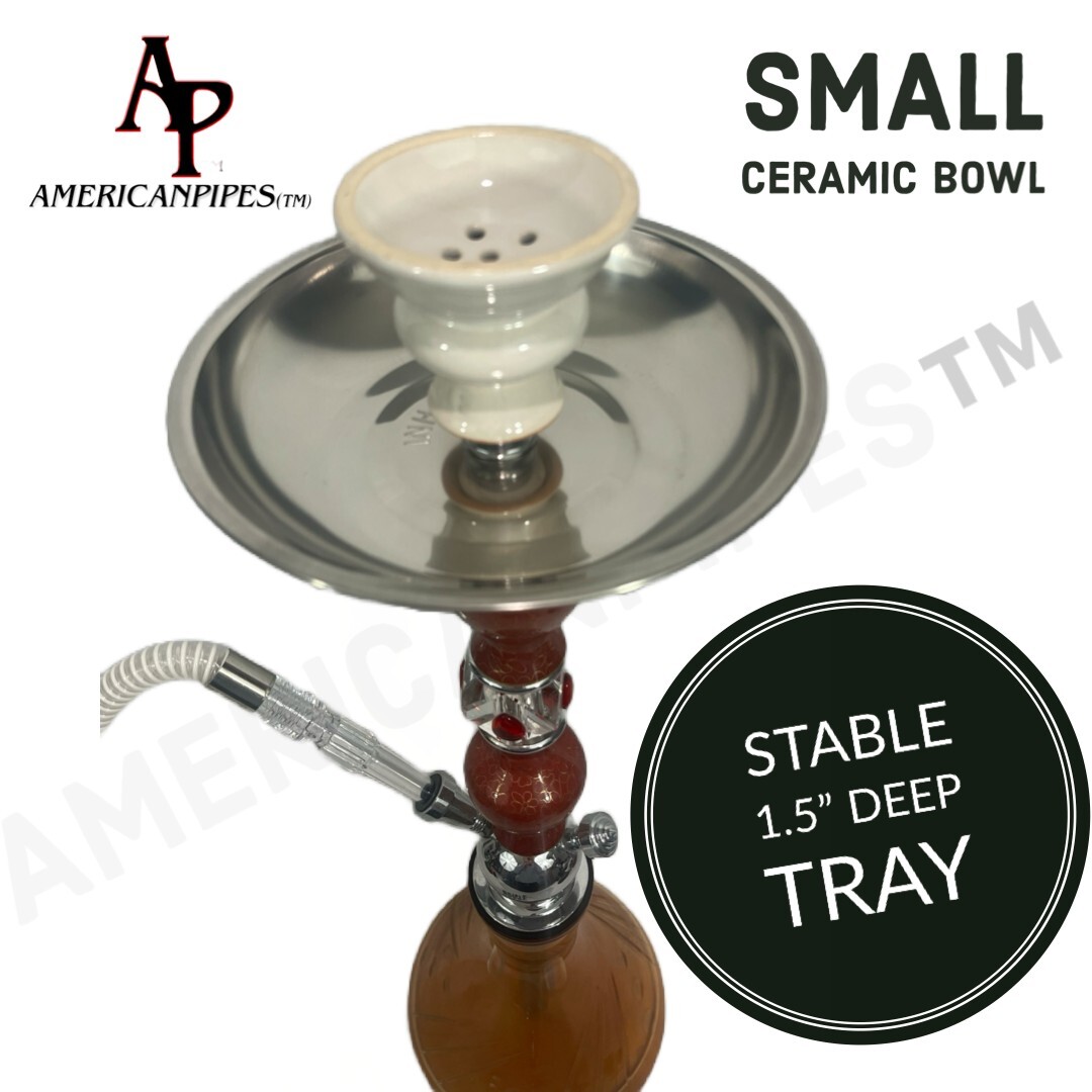25 “ CLASSIC HOOKAH WITH A LARGE WASHABLE HOSE-FIT INHALE DISPOSABLE MOUTH TIP