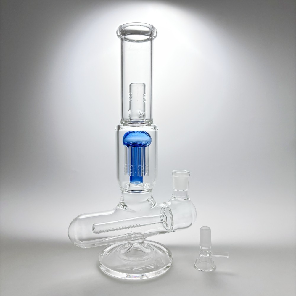 Big 11&Prime; Glass Bong Jellyfish-Inline PERC Smoking Water Pipe Bubbler Hookah Bowl