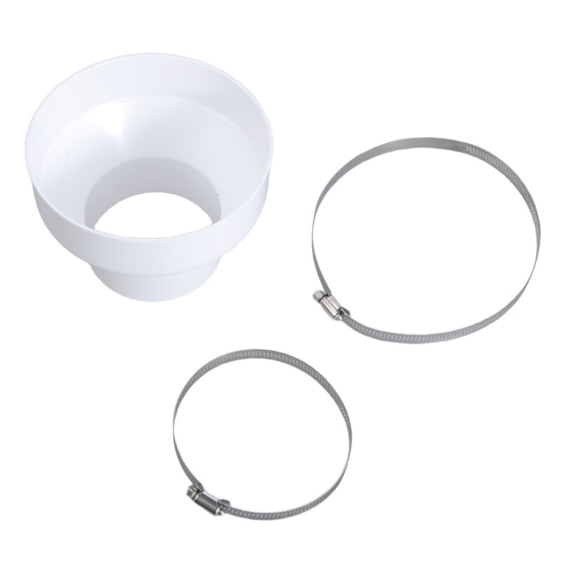 Exhaust Hose Adapters Connectors 150mm to 100mm Includes 2 Sturdy Metal Clamps