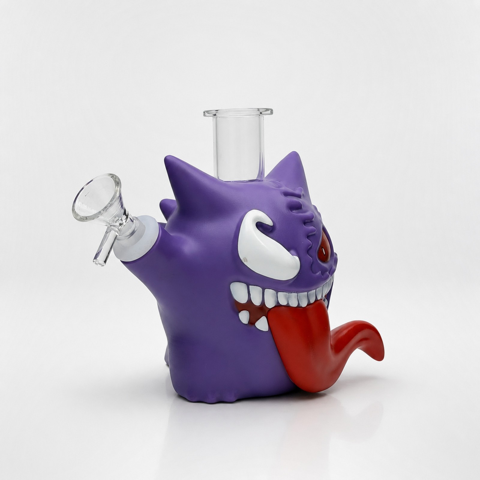 5.8&Prime; Purple Ghost Monster Glass Bong Water Pipe Smoking Tobacco Hookah Halloween