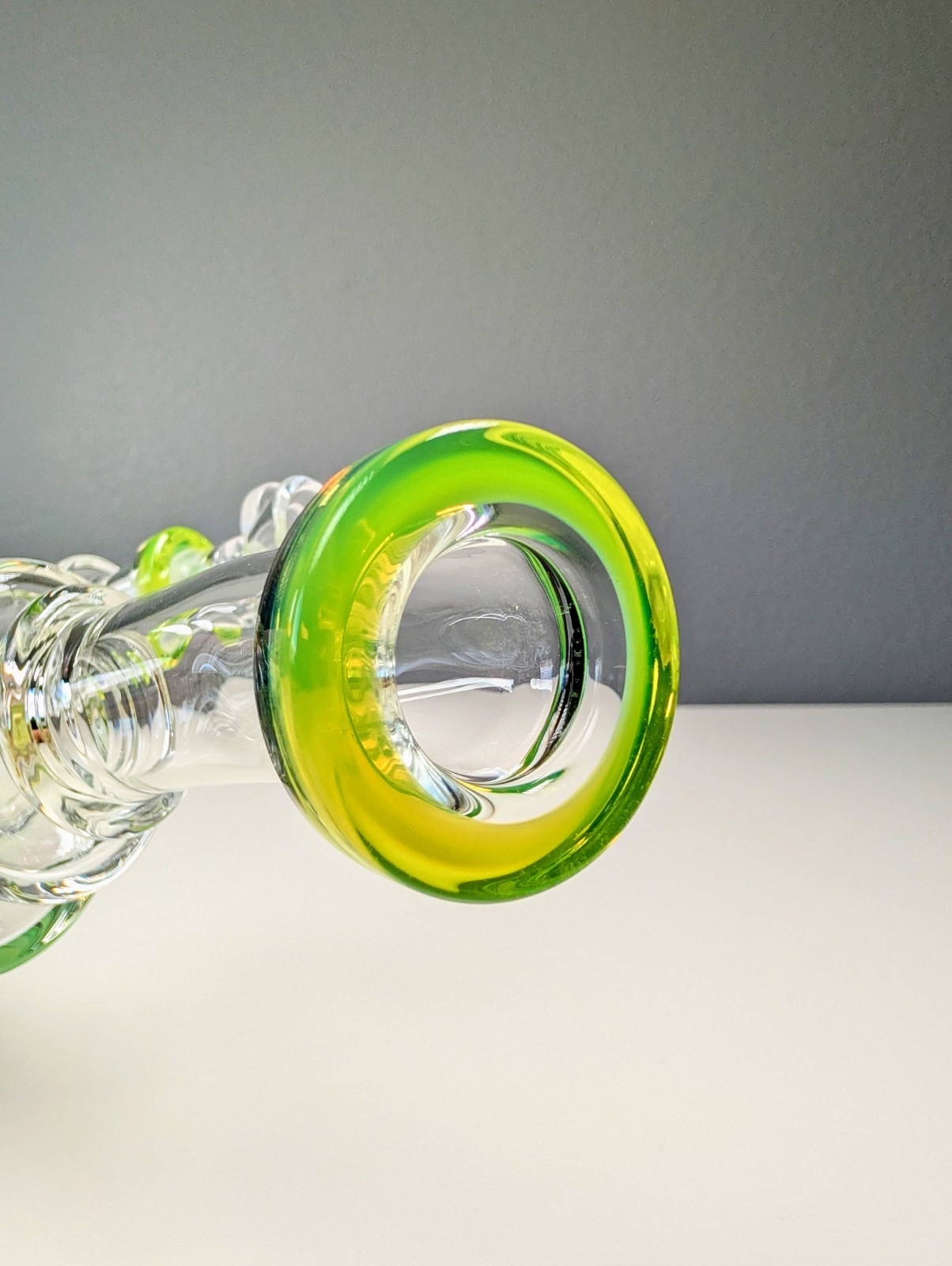 9.5&Prime; Slime Green Premium Quality Tobacco Smoking Water Pipe Hookah Bubbler Bong