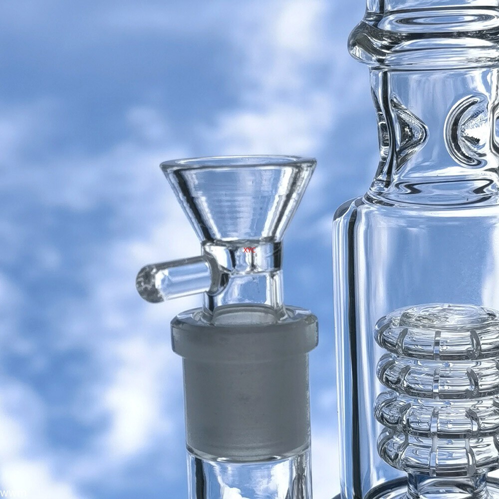 15 Inch Glass Bong Percolator Smoking Water Pipe Hookah Hand Pipe Shisha Bongs
