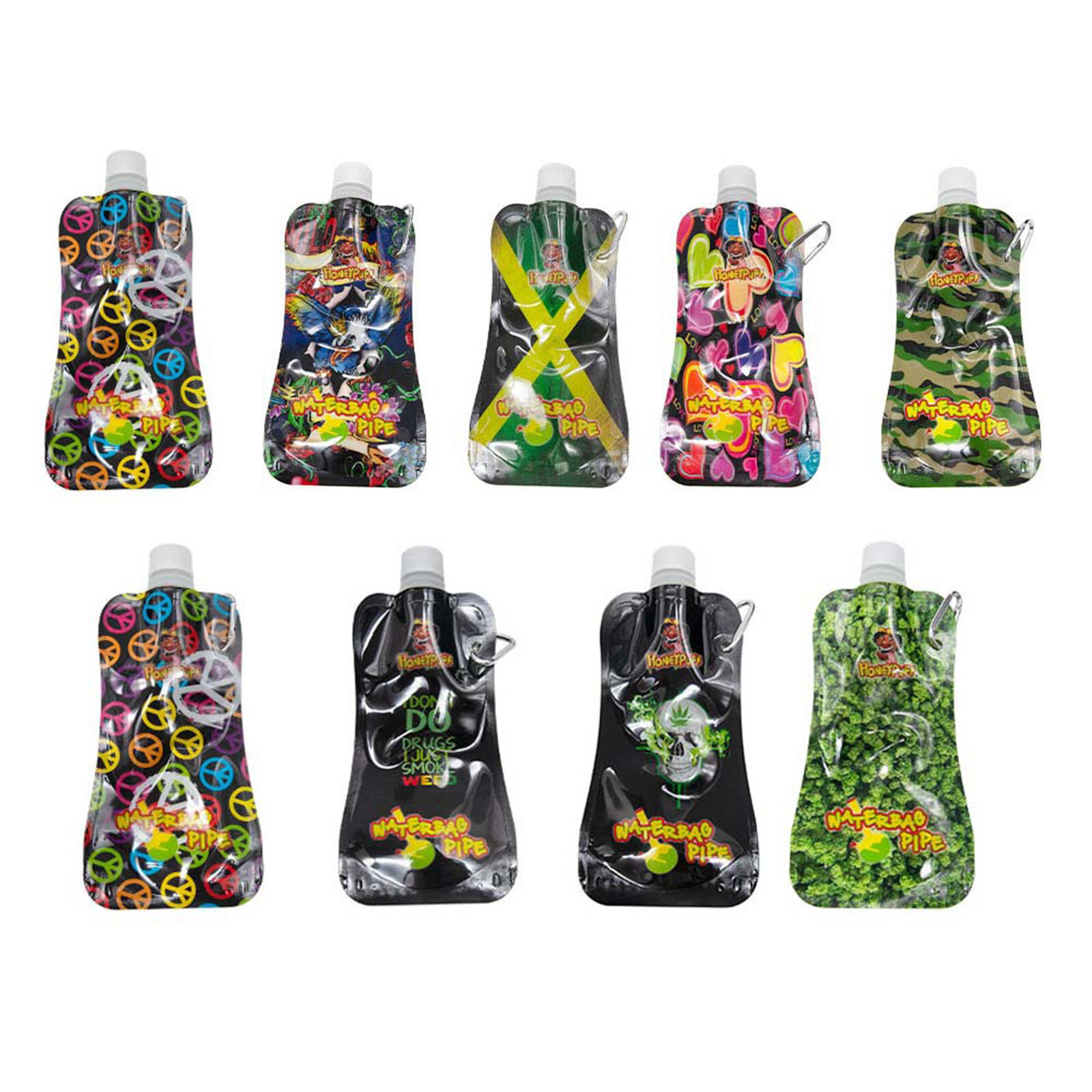Multi pattern colorful creative jelly cigarette bag with hook Ship Random 3pcs