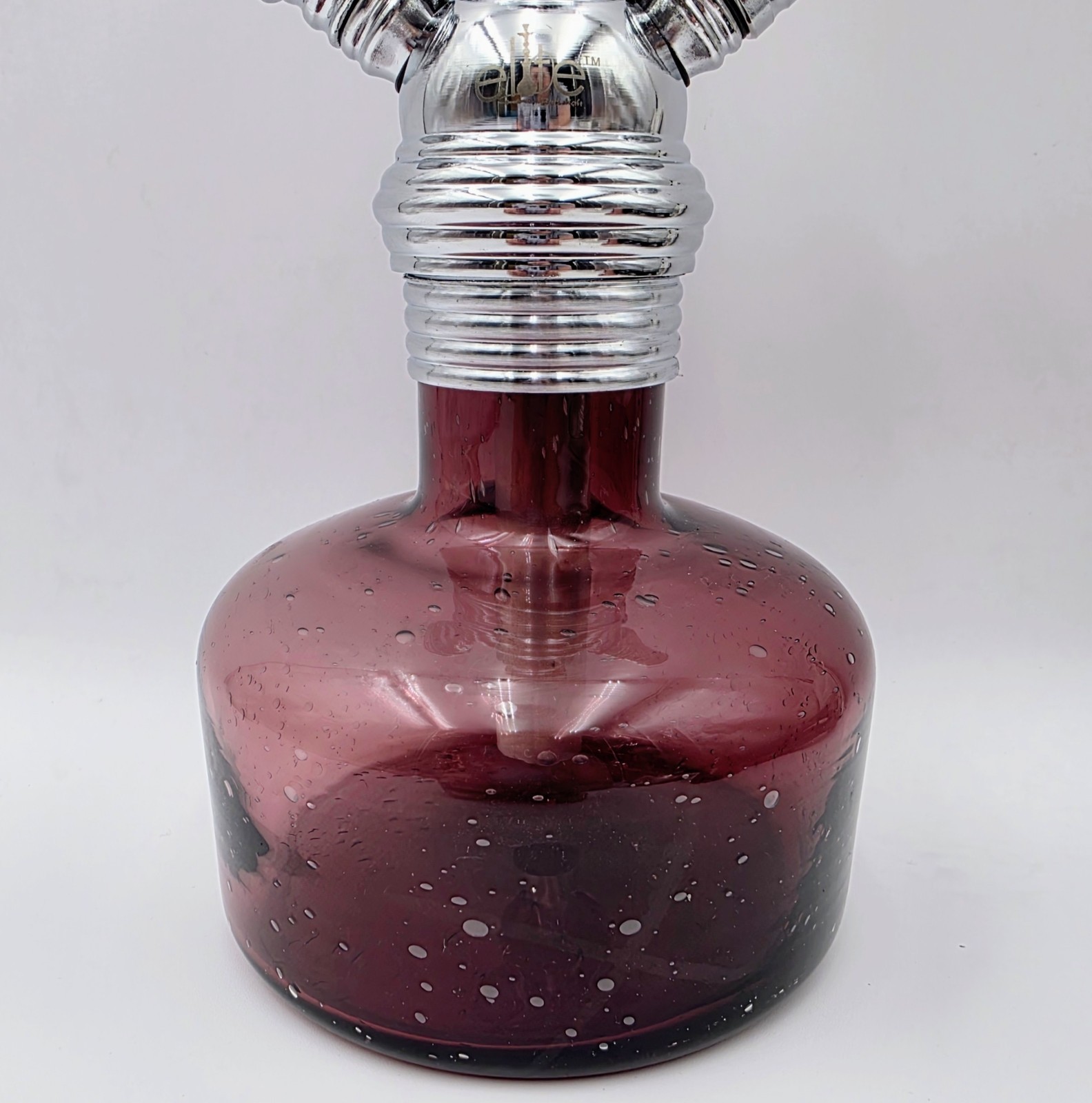 Elite 13&Prime; Hookah Shisha Purple Hand Blown Glass Base