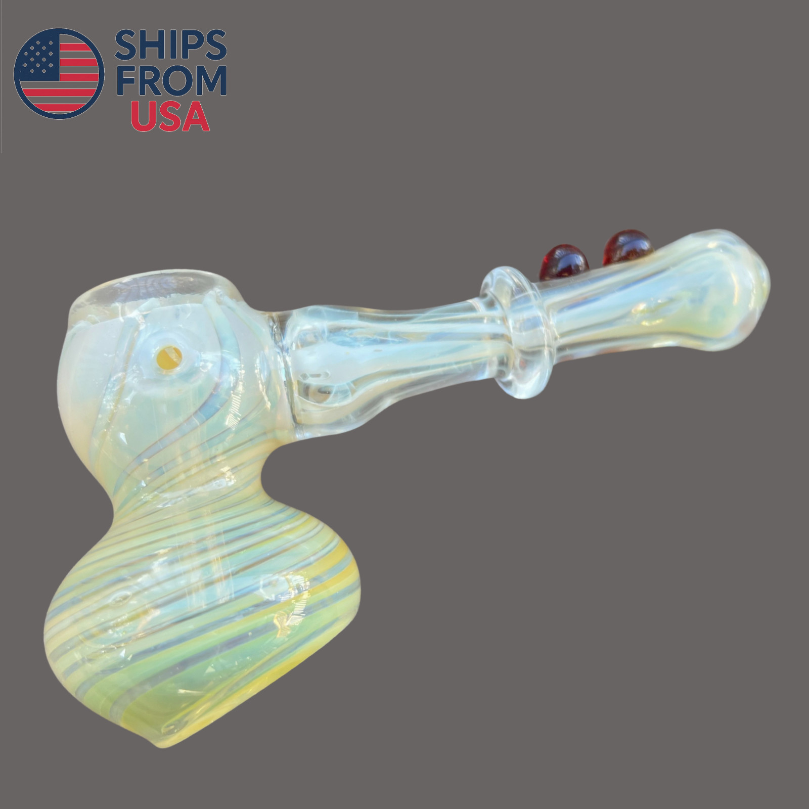 5.5&Prime; Heavy Hammer Bubbler Bong Thick Glass Hookah color changing w/ Perc & Co