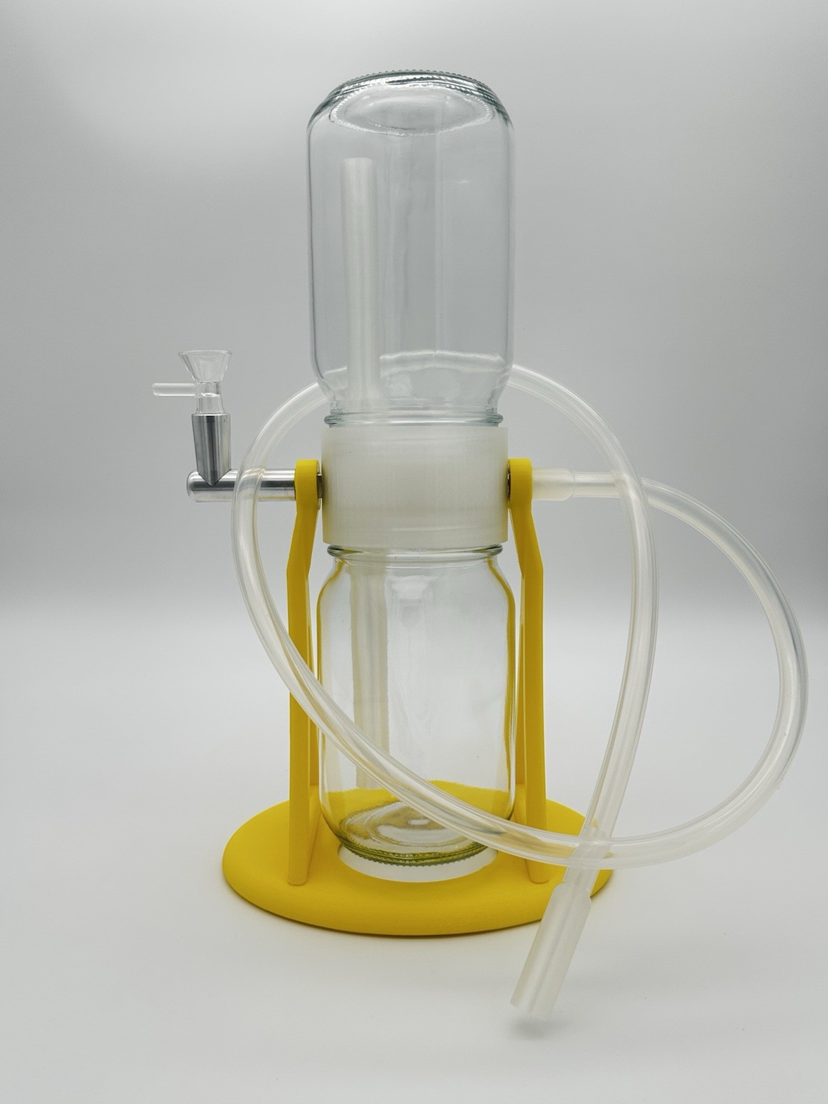 360 Rotating Gravity Bong/Hookah Water Pipe. Sunshine Yellow Edition