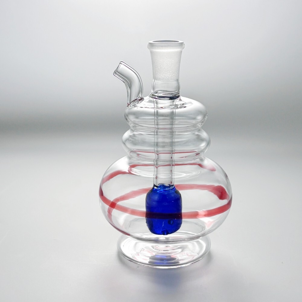 3.5&Prime; Colorful Portable Glass Bong Smoking Water Pipe Hookah Bubbler W/Bowl &Hose