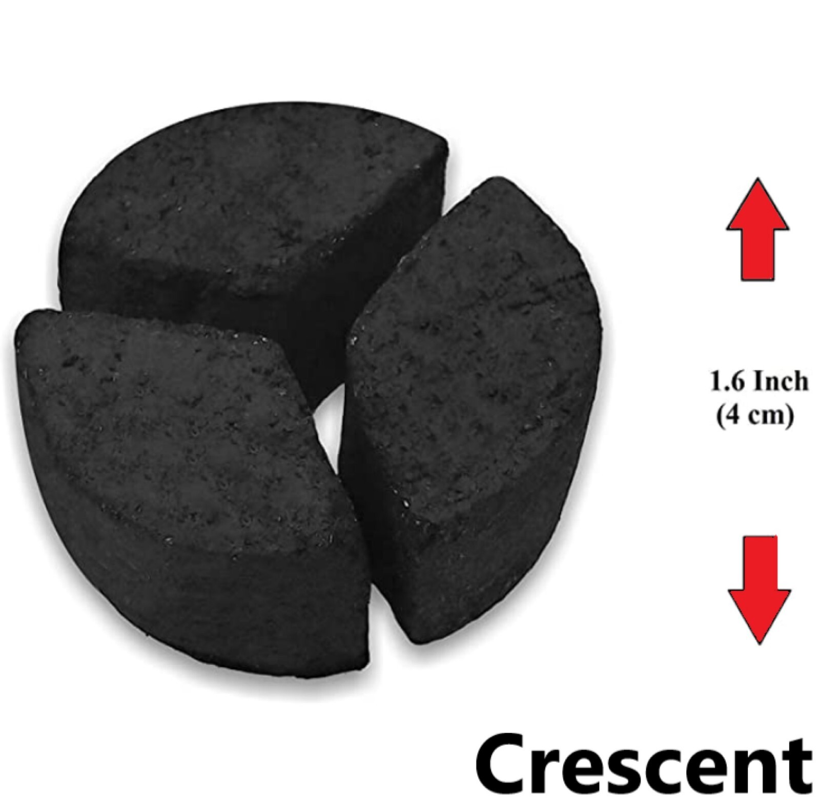 COCONUT Hookah Charcoal Shisha Crescent 72Pcs
