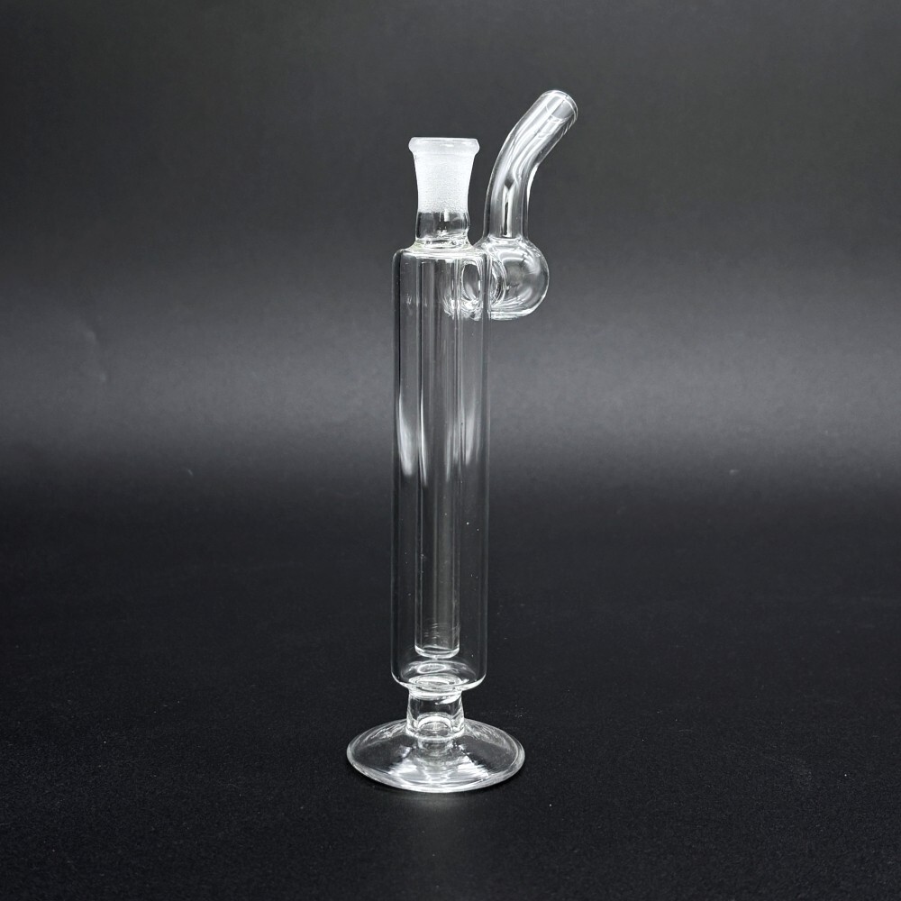 Clear 6&Prime; Slim Glass Bong Hookah Water Pipes Smoking Bubbler w/10mm Bowl Pipe