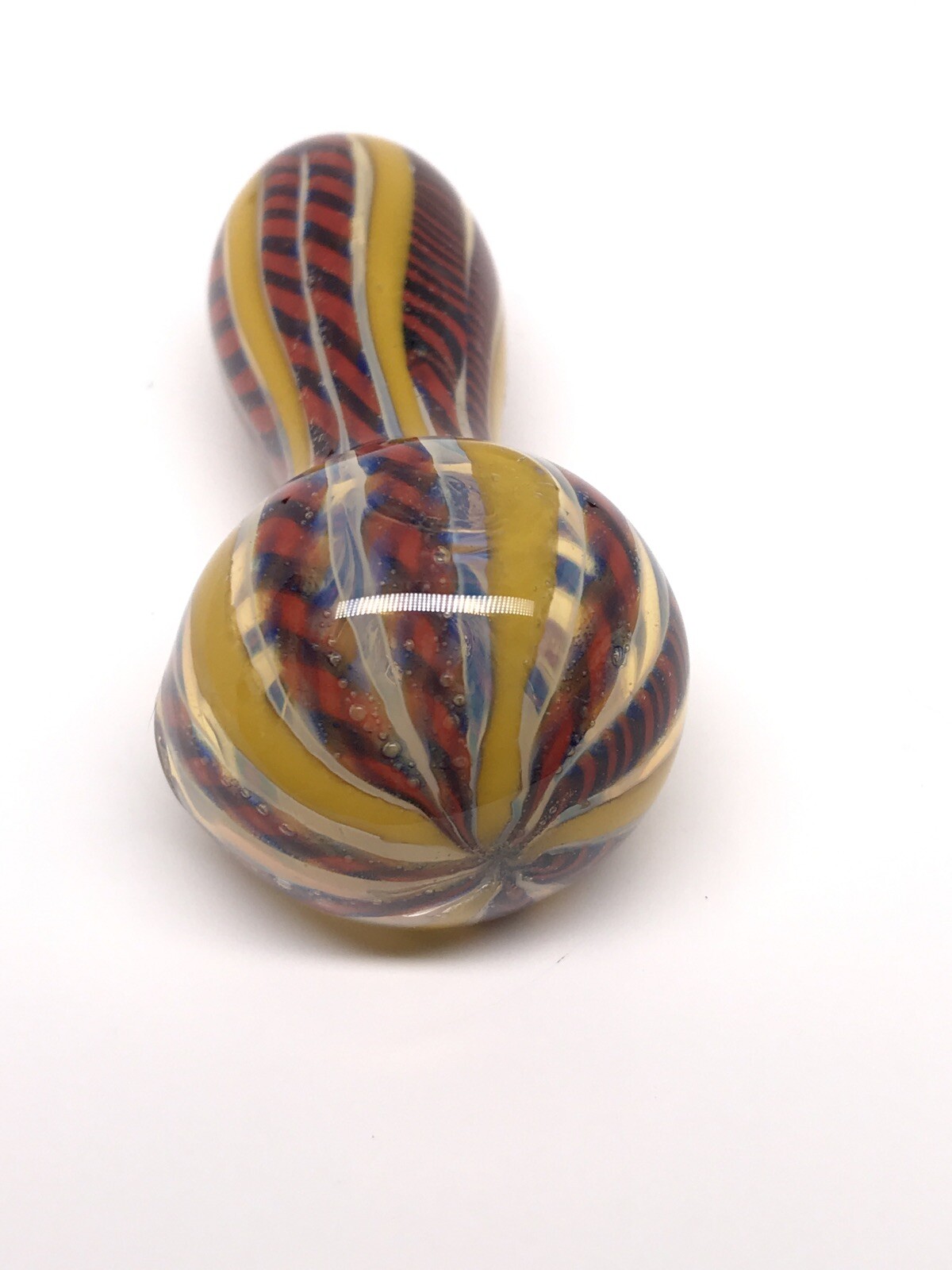 USA POCKET HEAVY MINI TOBACCO SMOKING HITTER PIPA BOWL 3” BLOWN GLASS HAND PIPE