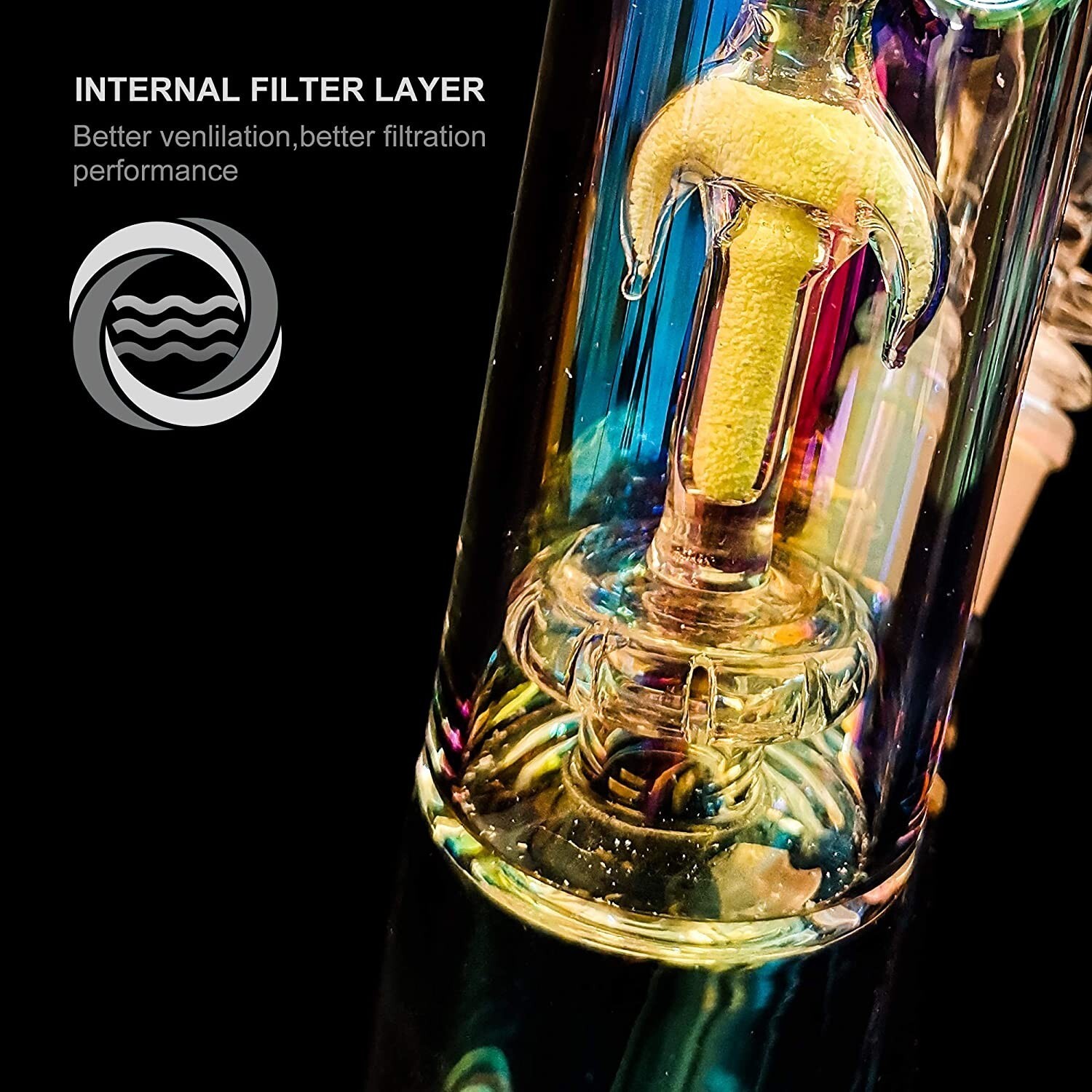 12 Inch Glass Bongs Percolator Water Pipe Filter 14mm Bowl Thick Bubbler Hookahs