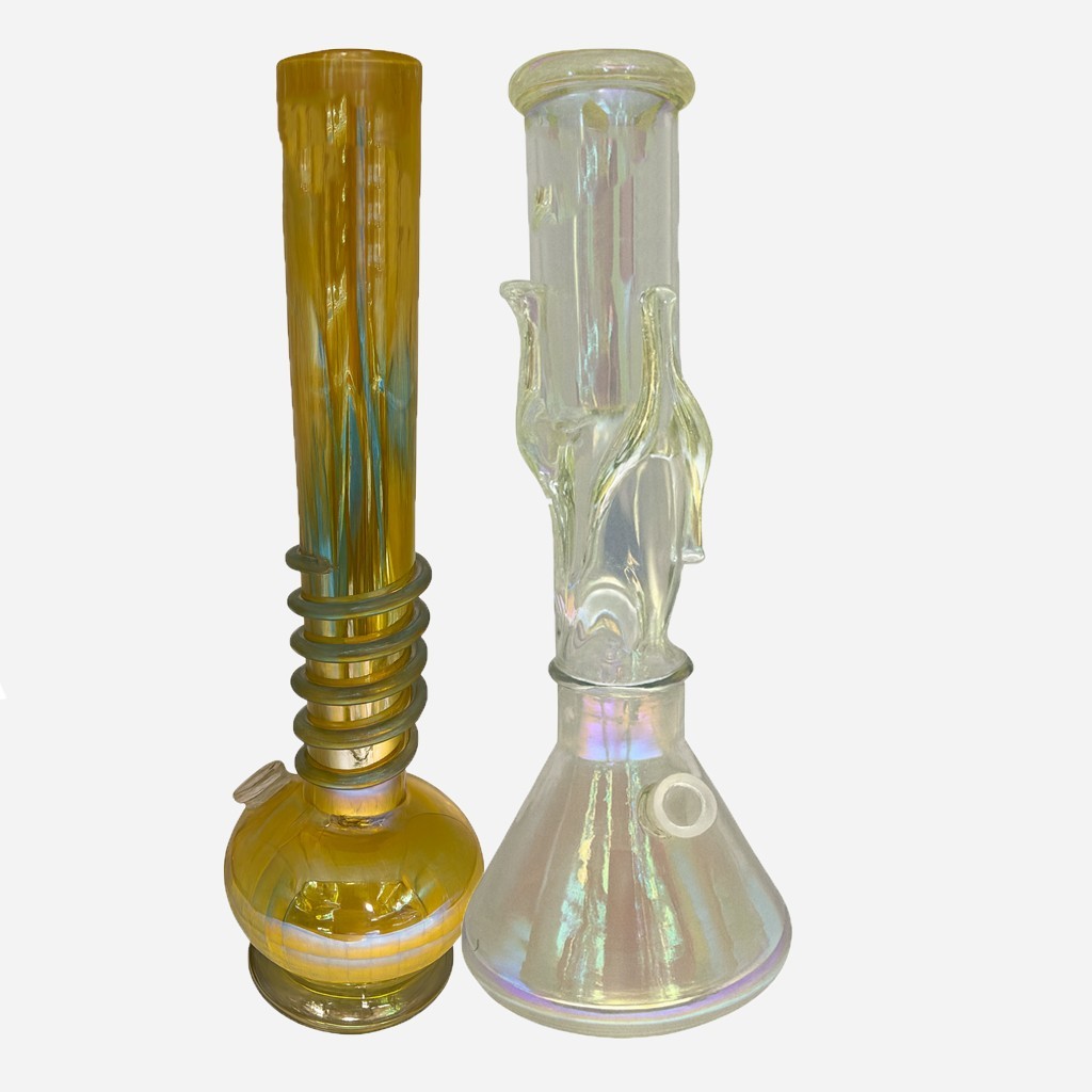 SOFT GLASS 16&Prime; HEAVY DESIGNED – ASSORTED STYLE / COLOR | 2CT MIXED SET