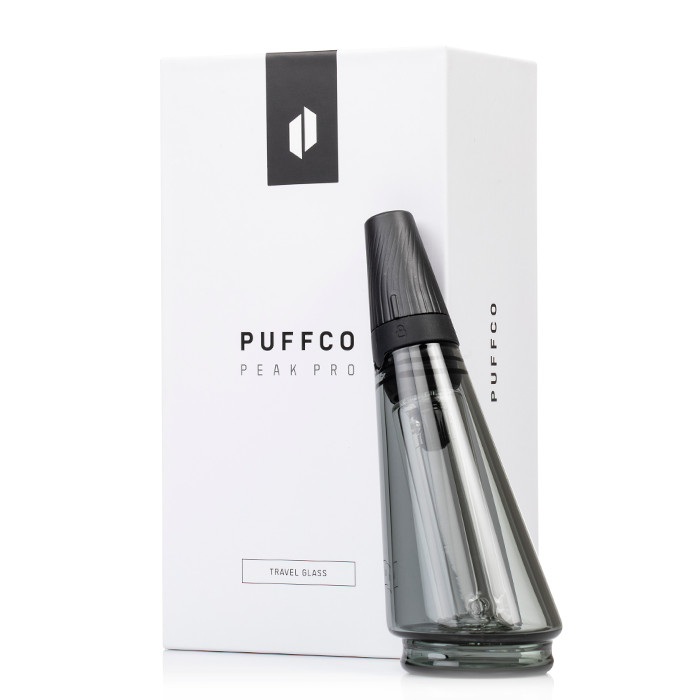 Peak Pro Travel Glass Black Bubbler Genuine Authentic New Sealed Box