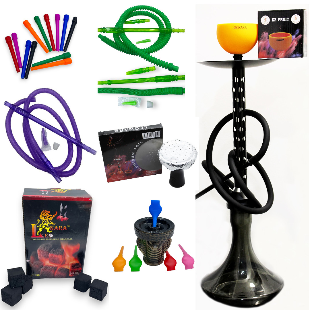 Hookah Hose Disposable 4 Variety Colors- 4 Pack (4 Pack)