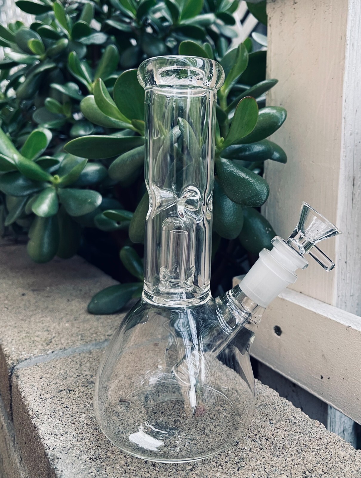 Premium Quality 9&Prime; Inch Clear Glass Hookah Water Pipe Bong with 14mm Bowl