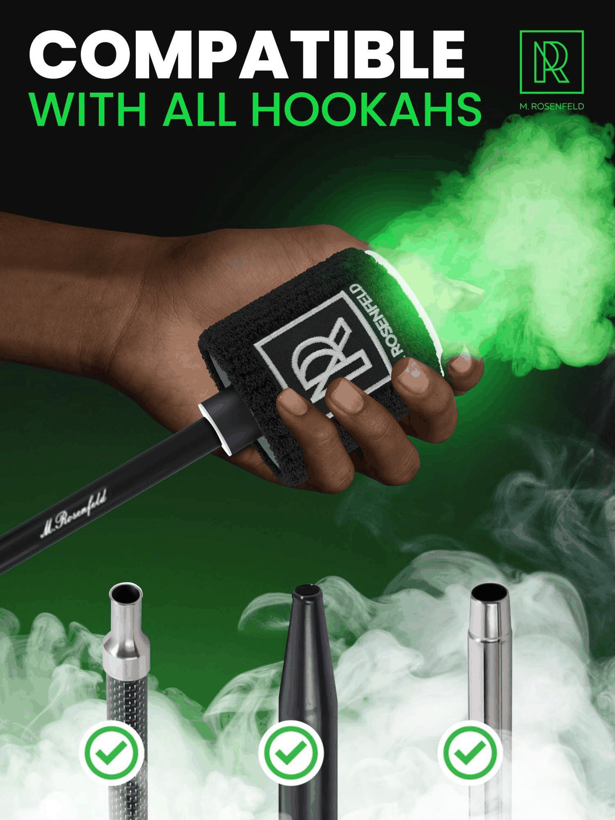 Black Hookah Pump Hookah Starter with 1000 mAh Rechargeable Battery Electric