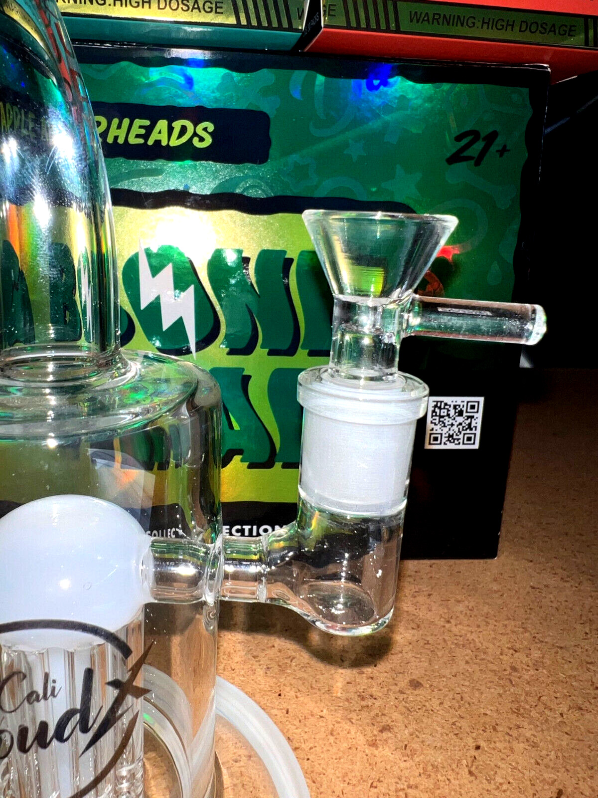 9&Prime; Cali CloudX Heavy White beaker PERCOLATOR Recycler Tobacco Smoking Water Pipe