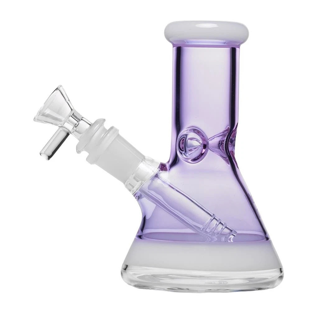 Human Grade 6&Prime; Beaker Water Pipe Thick Borosilicate Glass LAVENDER