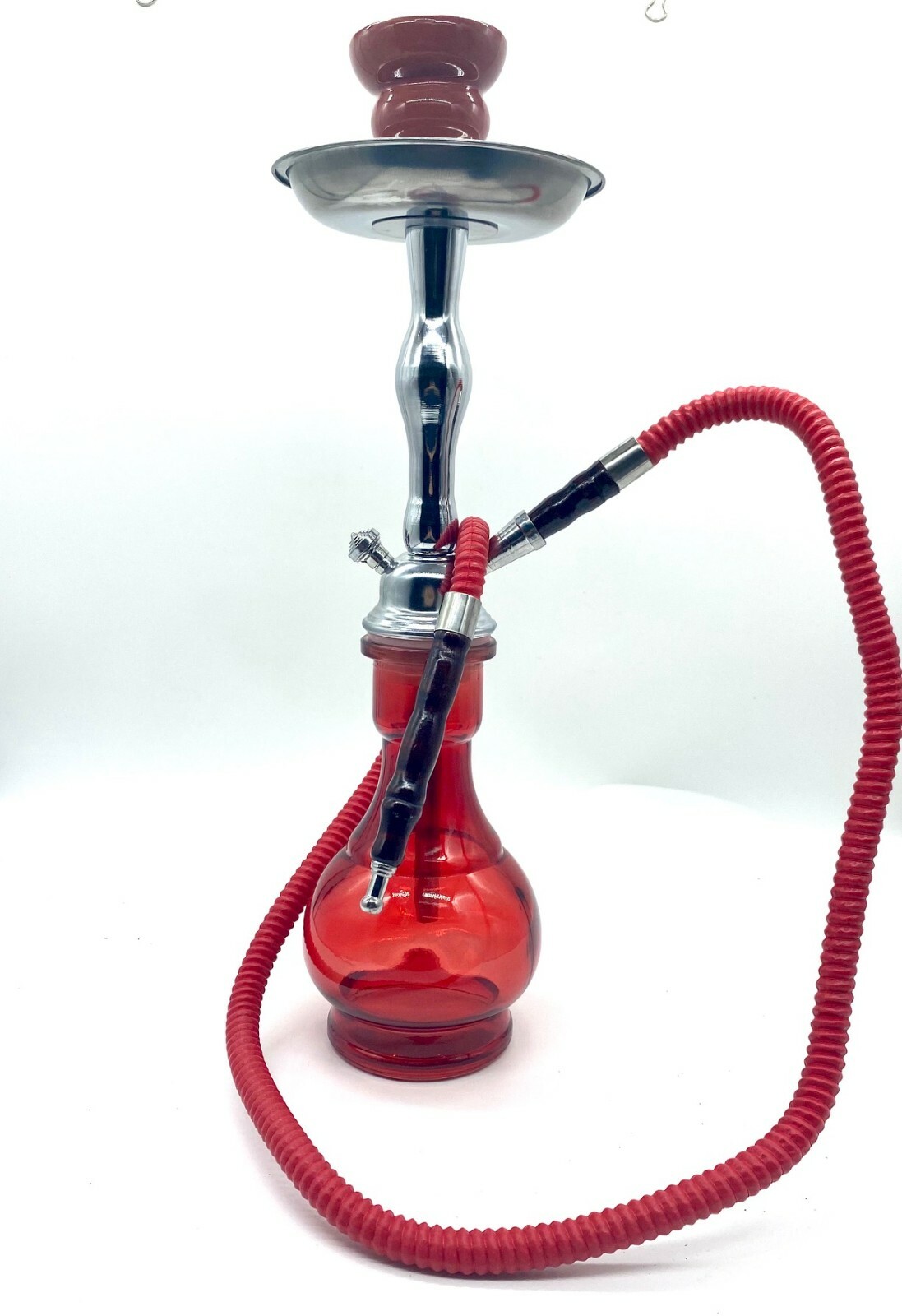 Badshah Junior Single Hose Red 17 Inch Hookah HIGH QUALITY
