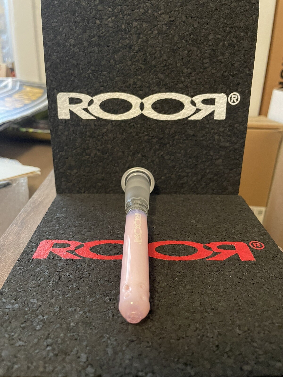 ROOR® 13- Hole Diffused Low-Profile Downstem Pink 3 1/2”