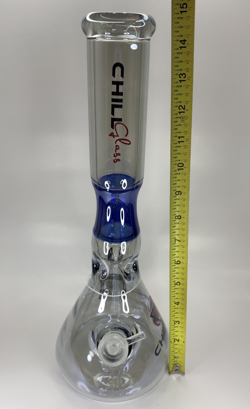 Chill Glass Water Bong Beaker With Ice Catcher