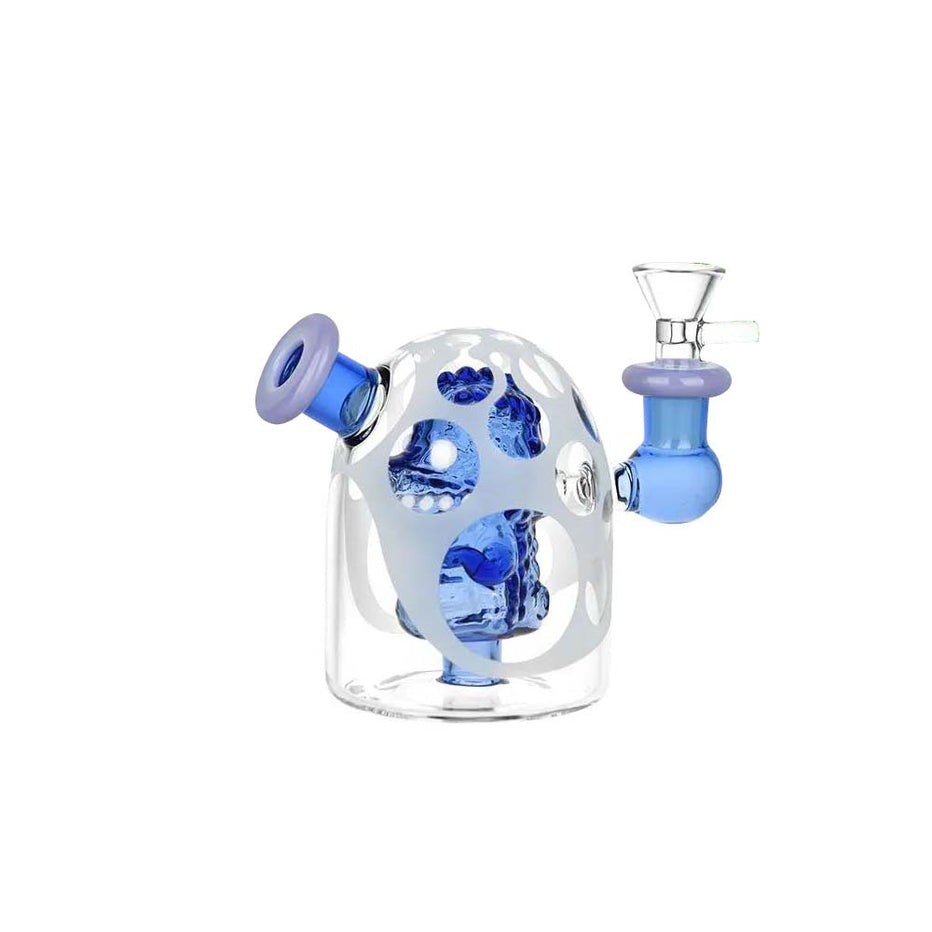 Sandblasted Dragon Egg Glass Water Pipe | 4″ Portable And High Quality Details