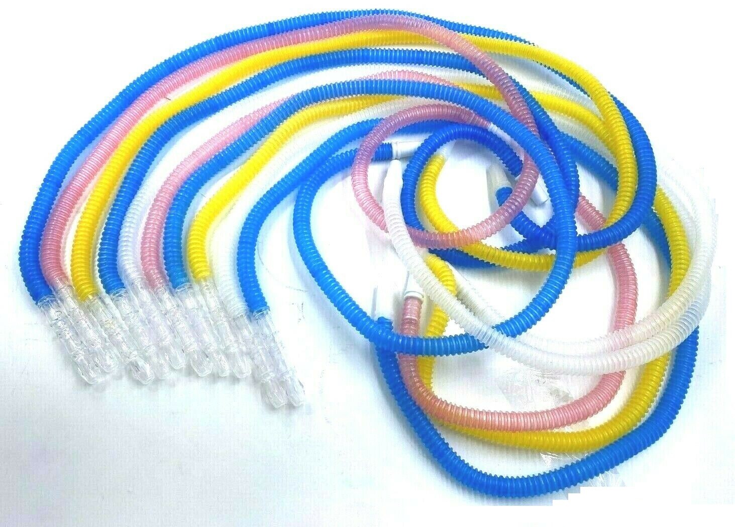 20 Ct Clear 48&Prime; Inches Disposable Hookah HOSE Washable Medical Party Colorful