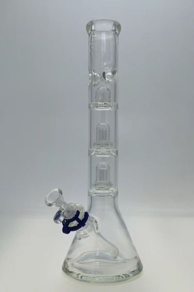17 Inch Thick Ass Glass Streamline Double Super Slit UFO Beaker Bong