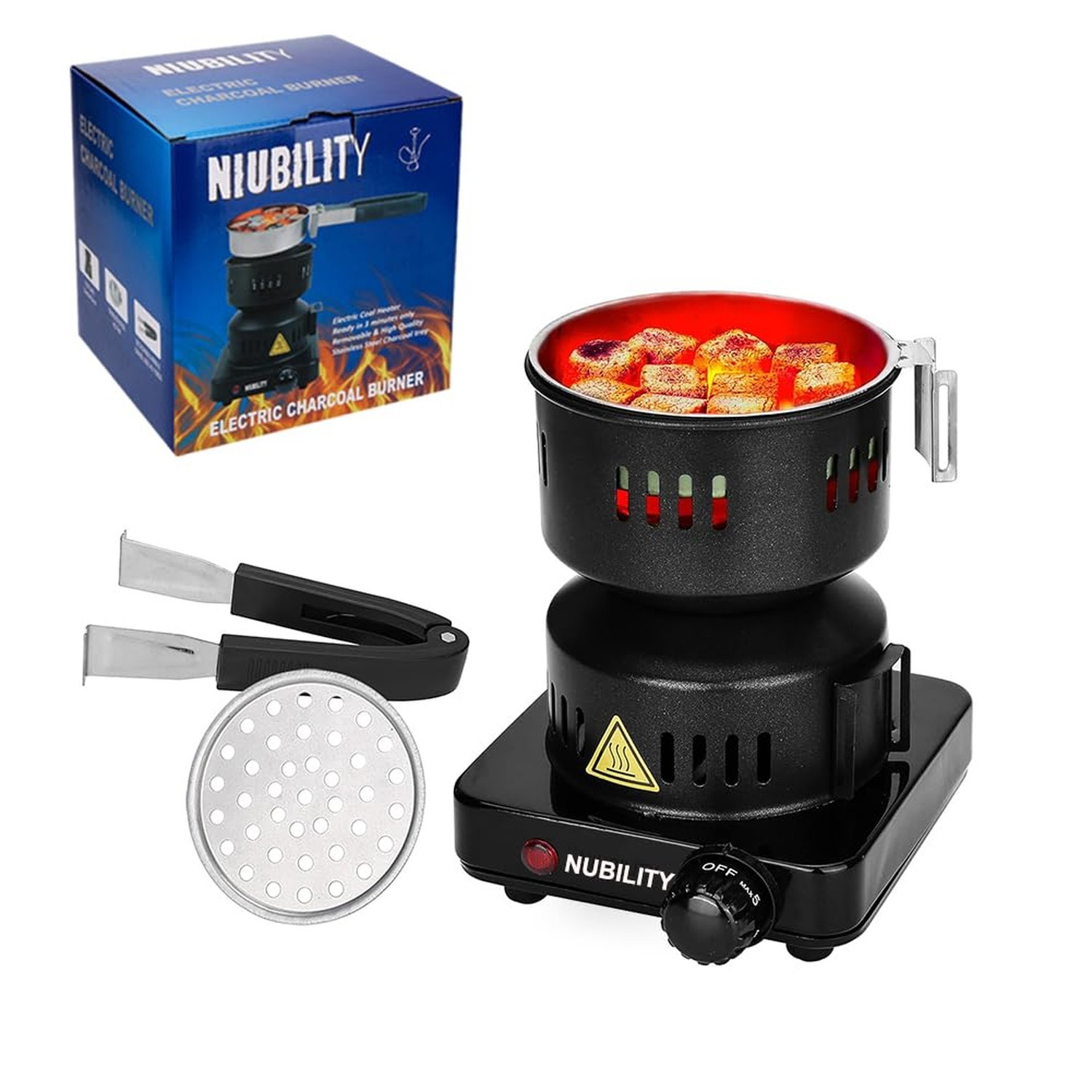 650W Electric Stove Coconut Charcoal Starter, ETL Approved Coal Burner for wi…
