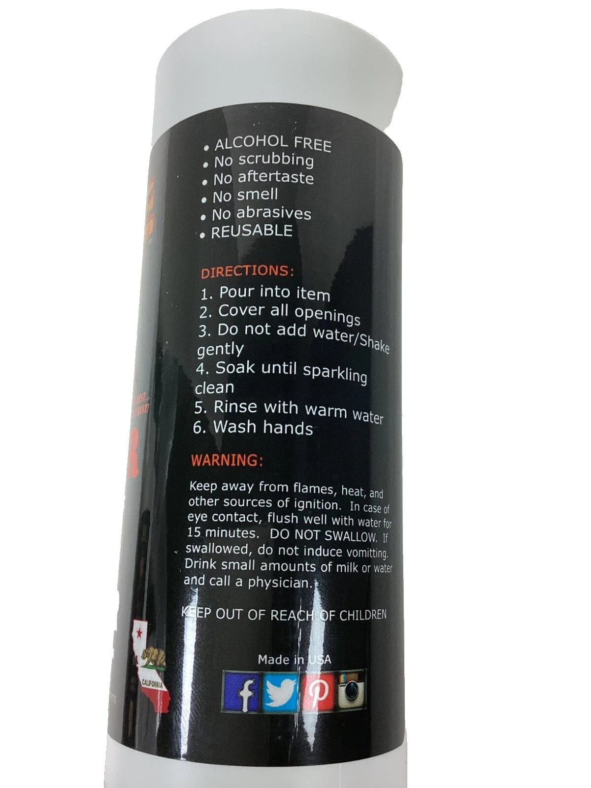 Orange Chronic Glass Bong Soaker Cleaner 16oz Pack of 2 Bottles