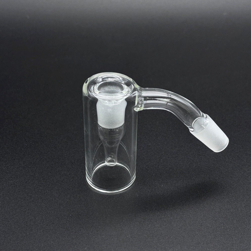 MINI 14mm 45° Glass Ash Catcher Silicone Container for Bong Hookah Water Pipe