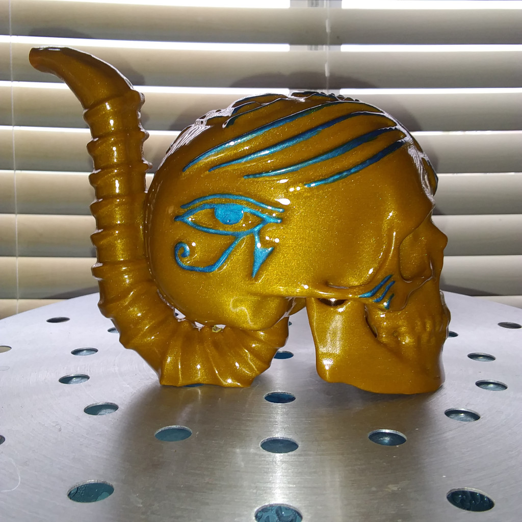 The Pharaoh Skull Bong Bubbler Water Pipe