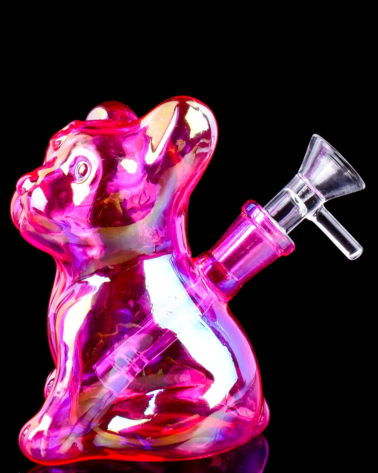 Cute Bong Mini Bong Glass Water Pipe Hookah Iridescent Bong Pink Bong *USA*