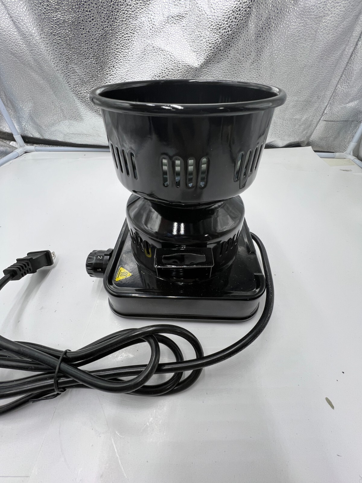 M Rosenfeld Coal Burner Fire Tower 3 AD450 Black 110V-60Hz 450 WATT for Hookah