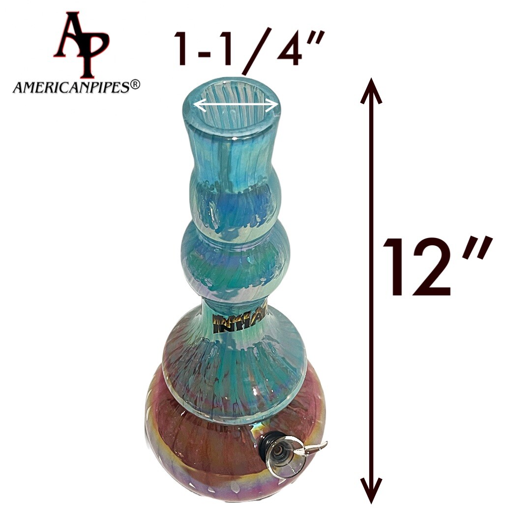 12” Water Pipe/ Heavy Soft glass Pipes By INHALE & AmericanPipes
