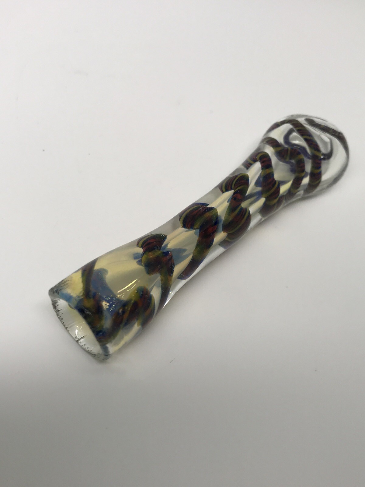 BLOWN GLASS HEAVY HAND ART PIPE BOWL SMOKING 3.5” CHILLUM USA TOBACCO ONE HITTER