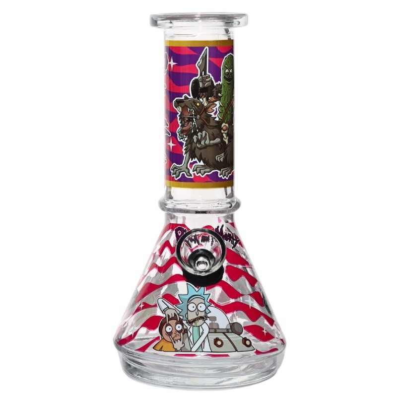 Masked Ripper® 6″ – Mini Glass Beaker Bong – Water Pipe – Bubbler