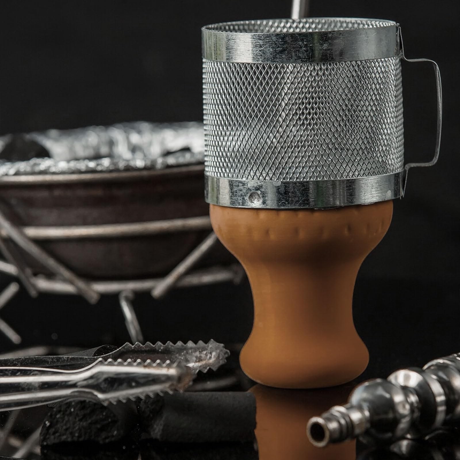 2 Pcs Clay Hookah Bowl for Shisha Premium Tobacco Accessories A