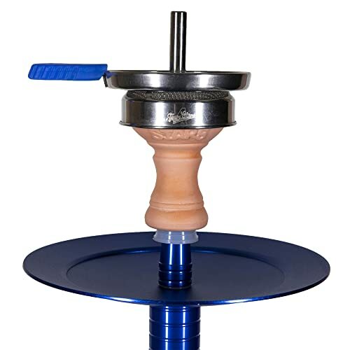 Made in Germany Hookah Aluminum Brass Glass German Shisha 2 Hose Connection S…